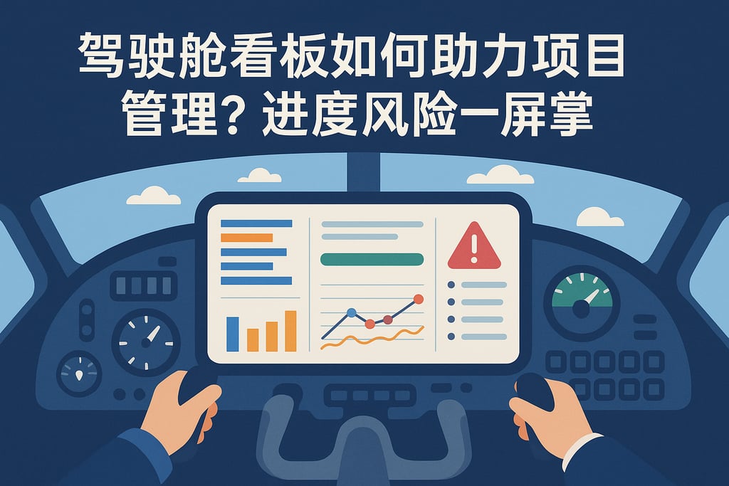 驾驶舱看板如何助力项目管理？进度风险一屏掌握