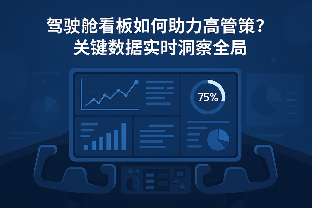 驾驶舱看板如何助力高管决策？关键数据实时洞察全局