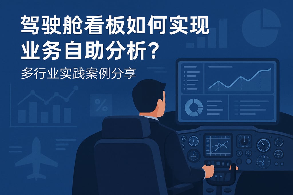 驾驶舱看板如何实现业务自助分析？多行业实践案例分享