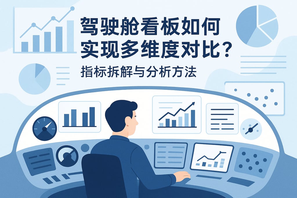 驾驶舱看板如何实现多维度对比？指标拆解与分析方法