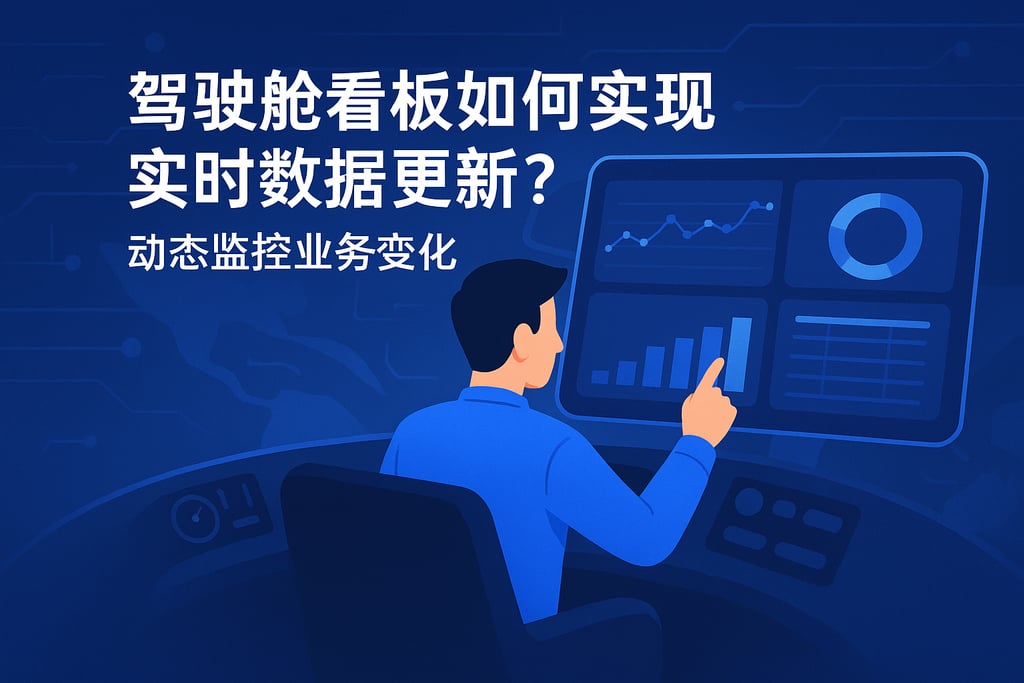 驾驶舱看板如何实现实时数据更新？动态监控业务变化