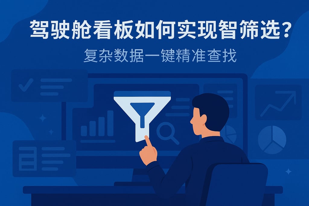 驾驶舱看板如何实现智能筛选？复杂数据一键精准查找