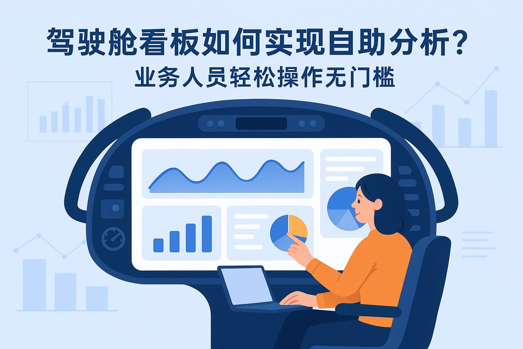 驾驶舱看板如何实现自助分析？业务人员轻松操作无门槛