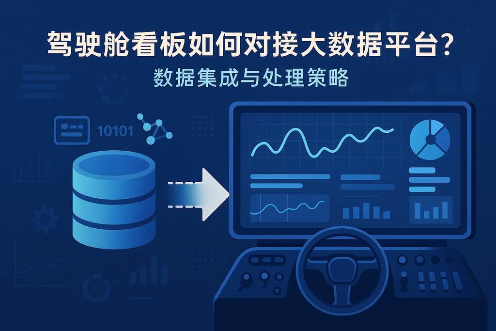 驾驶舱看板如何对接大数据平台？数据集成与处理策略