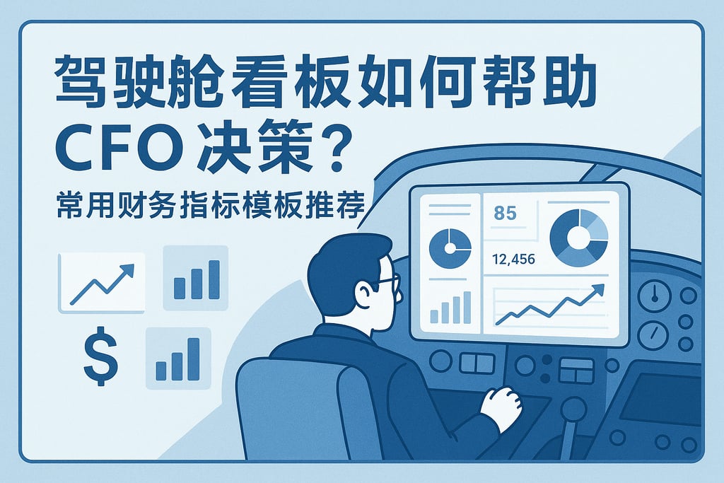 驾驶舱看板如何帮助CFO决策？常用财务指标模板推荐