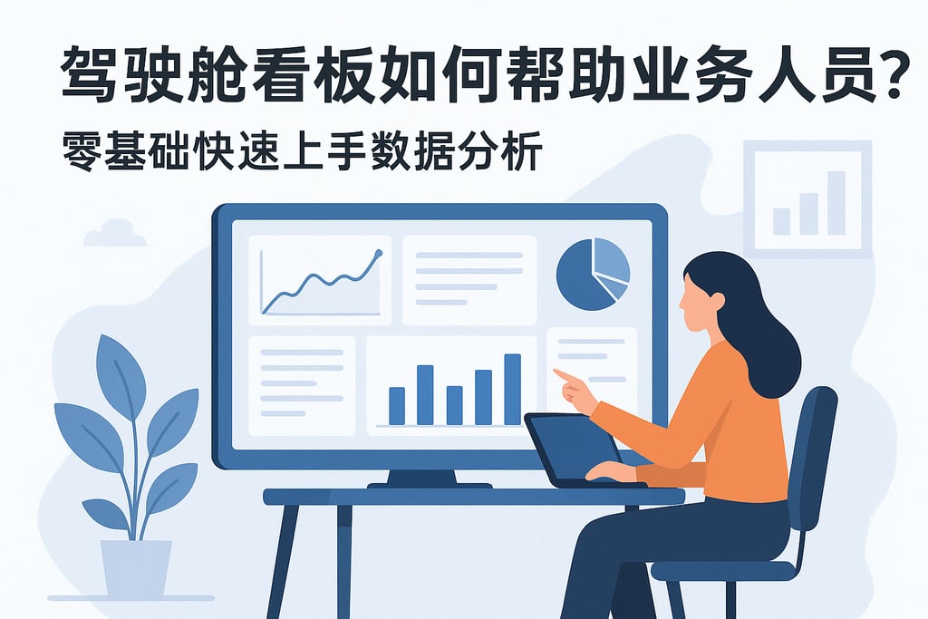 驾驶舱看板如何帮助业务人员？零基础快速上手数据分析