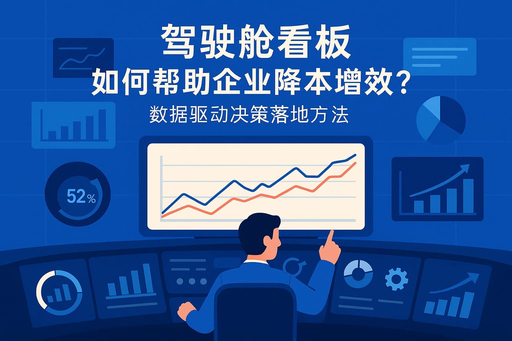驾驶舱看板如何帮助企业降本增效？数据驱动决策落地方法