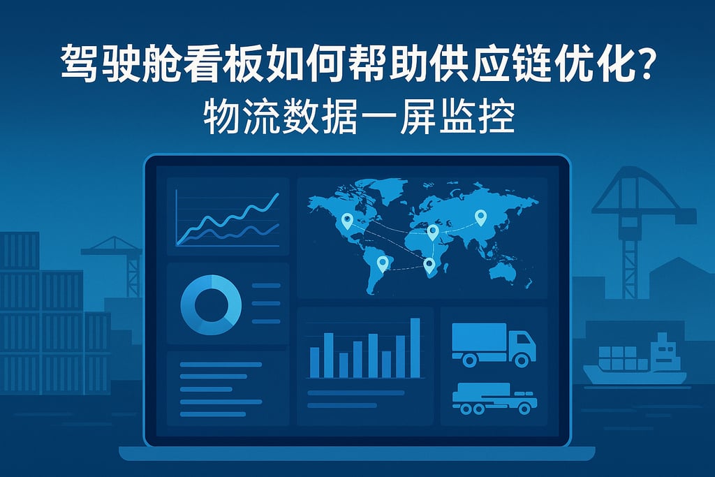 驾驶舱看板如何帮助供应链优化？物流数据一屏监控