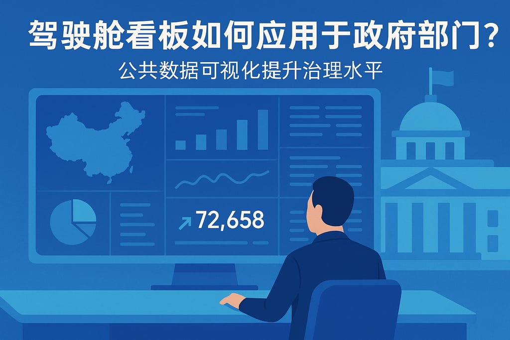 驾驶舱看板如何应用于政府部门？公共数据可视化提升治理水平