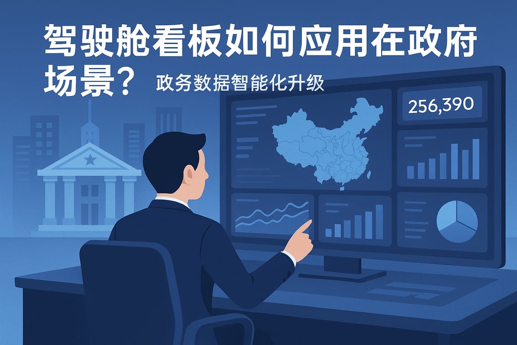驾驶舱看板如何应用在政府场景？政务数据智能化升级