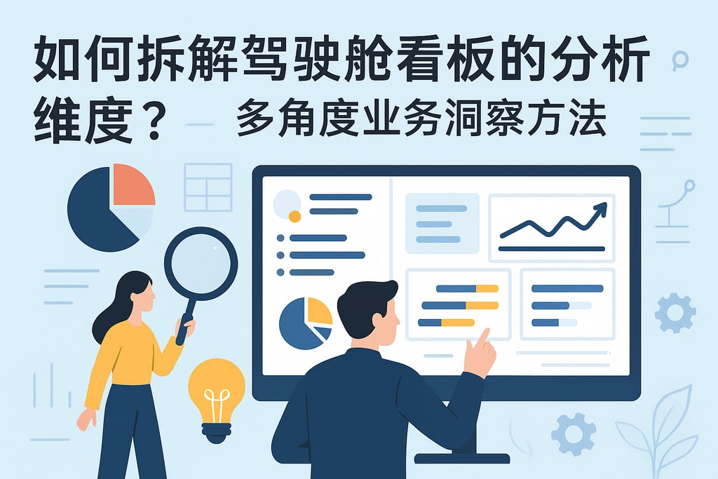 驾驶舱看板如何拆解分析维度？多角度业务洞察方法