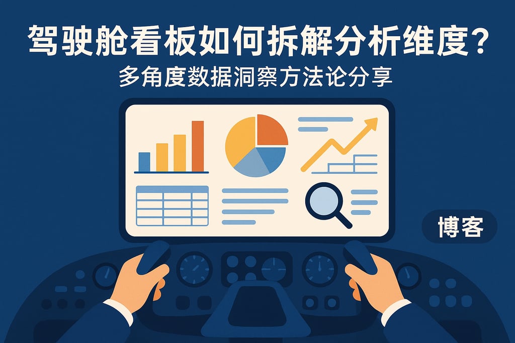 驾驶舱看板如何拆解分析维度？多角度数据洞察方法论分享
