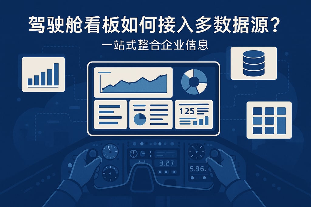 驾驶舱看板如何接入多数据源？一站式整合企业信息