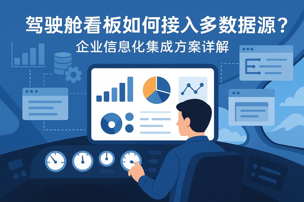驾驶舱看板如何接入多数据源？企业信息化集成方案详解