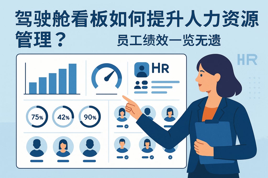 驾驶舱看板如何提升人力资源管理？员工绩效一览无遗