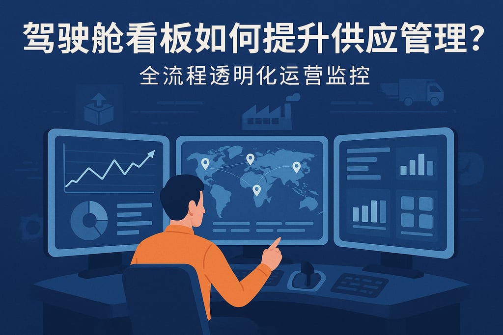 驾驶舱看板如何提升供应链管理？全流程透明化运营监控