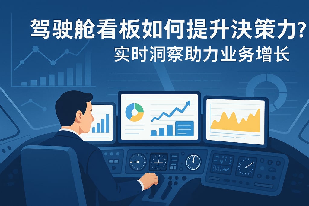 驾驶舱看板如何提升决策力？实时洞察助力业务增长