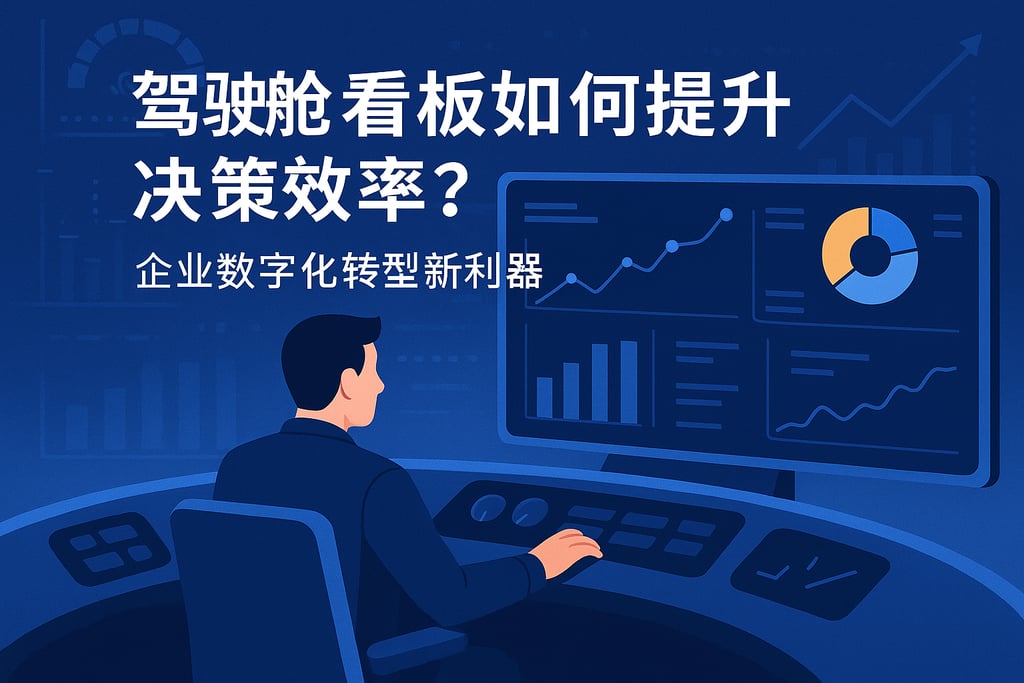 驾驶舱看板如何提升决策效率？企业数字化转型新利器