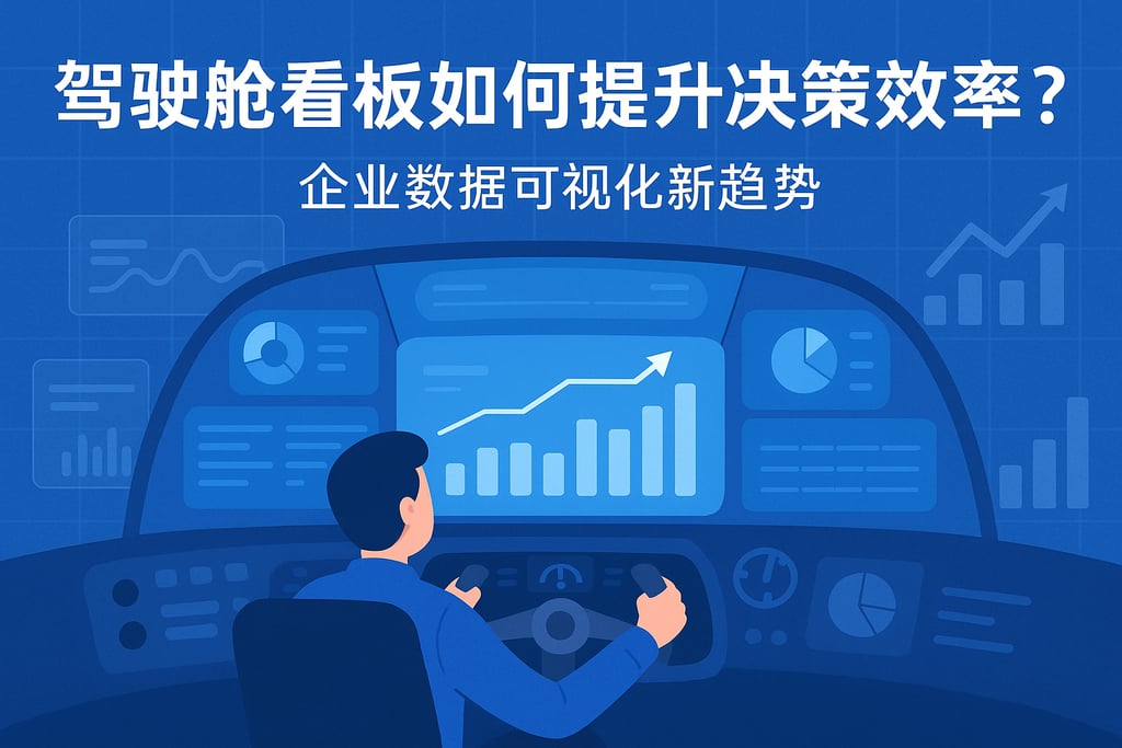 驾驶舱看板如何提升决策效率？企业数据可视化新趋势