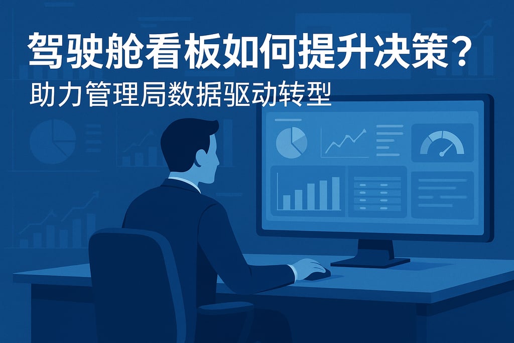 驾驶舱看板如何提升决策效率？助力管理层数据驱动转型