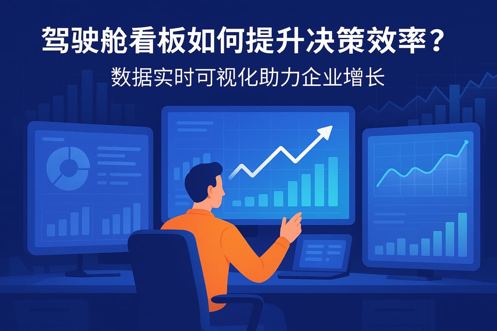驾驶舱看板如何提升决策效率？数据实时可视化助力企业增长