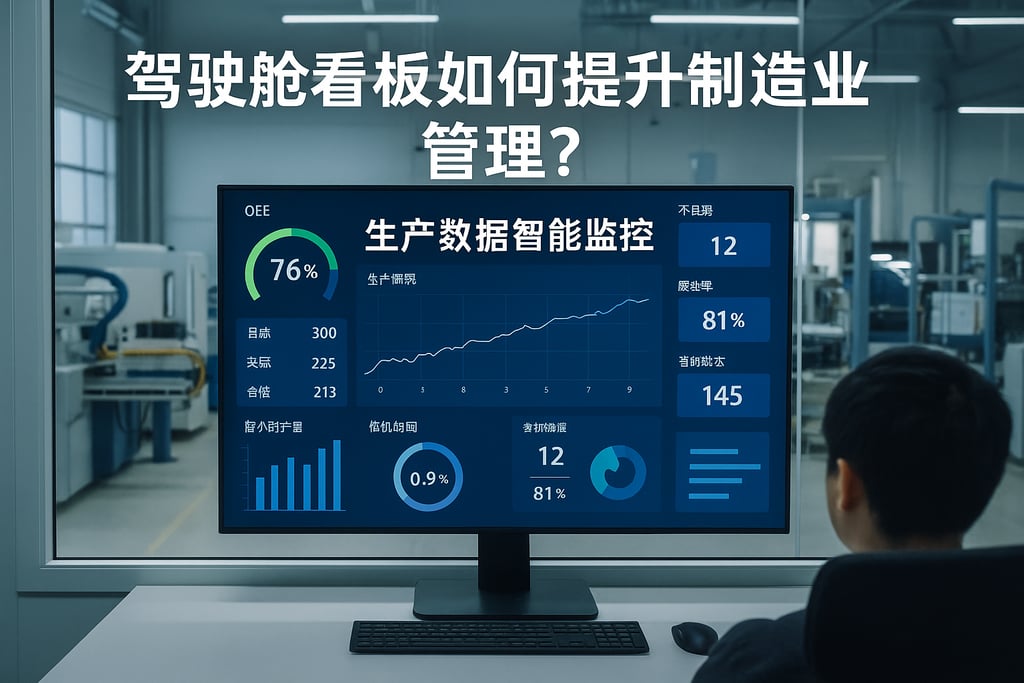 驾驶舱看板如何提升制造业管理？生产数据智能监控