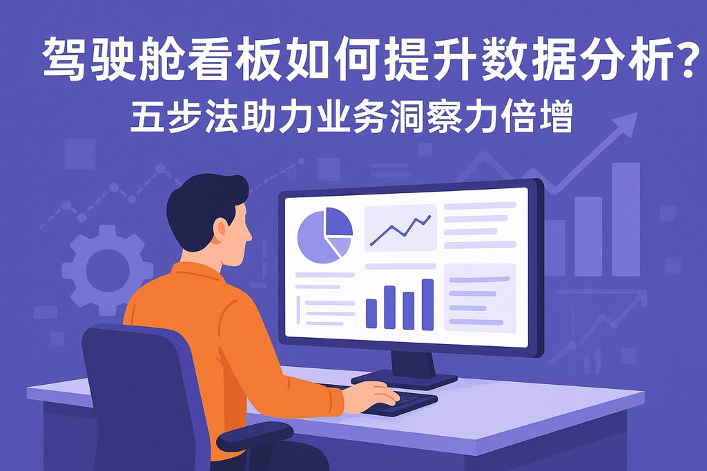 驾驶舱看板如何提升数据分析？五步法助力业务洞察力倍增