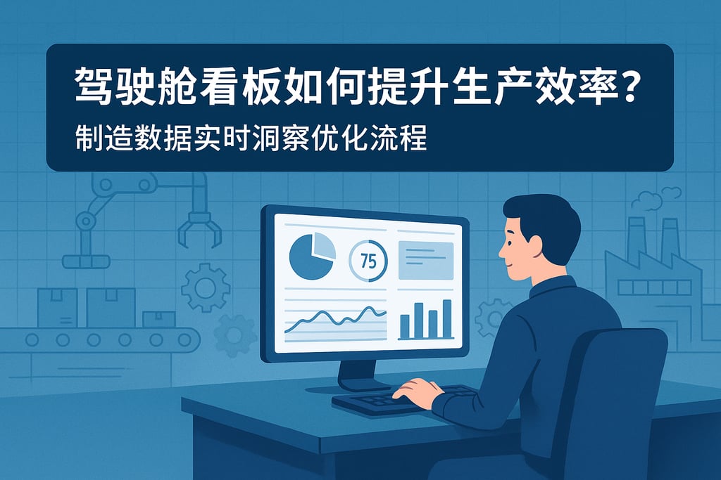 驾驶舱看板如何提升生产效率？制造数据实时洞察优化流程
