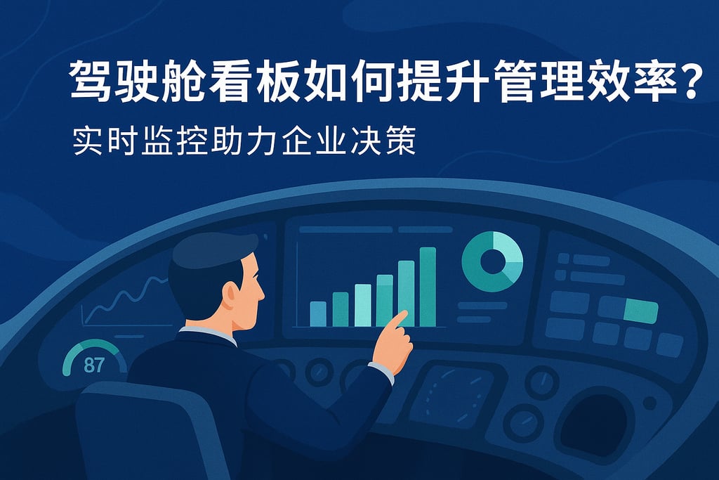 驾驶舱看板如何提升管理效率？实时监控助力企业决策
