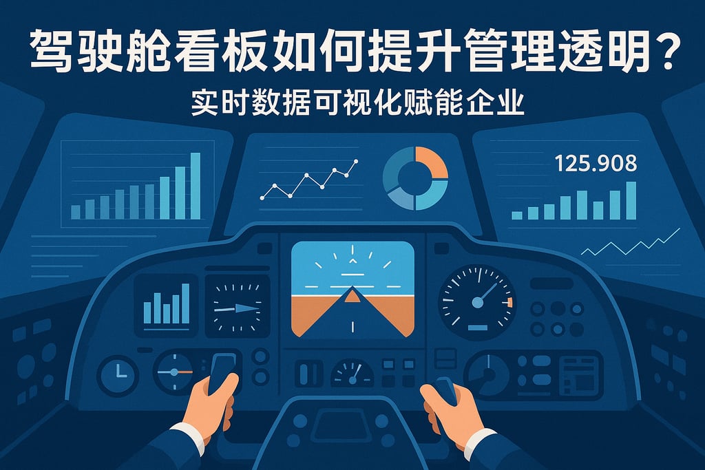 驾驶舱看板如何提升管理透明度？实时数据可视化赋能企业