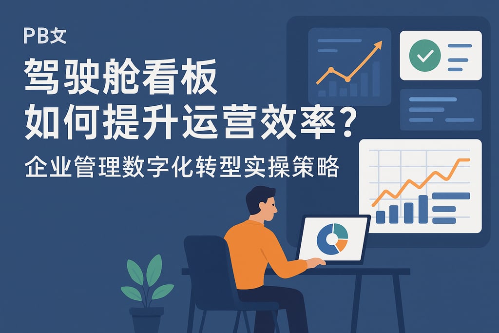 驾驶舱看板如何提升运营效率？企业管理数字化转型实操策略