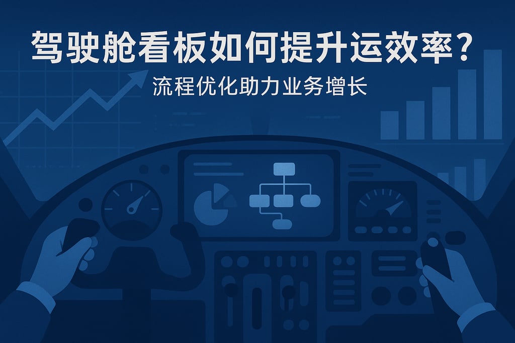 驾驶舱看板如何提升运营效率？流程优化助力业务增长