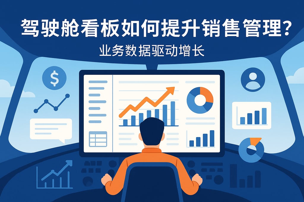 驾驶舱看板如何提升销售管理？业务数据驱动增长