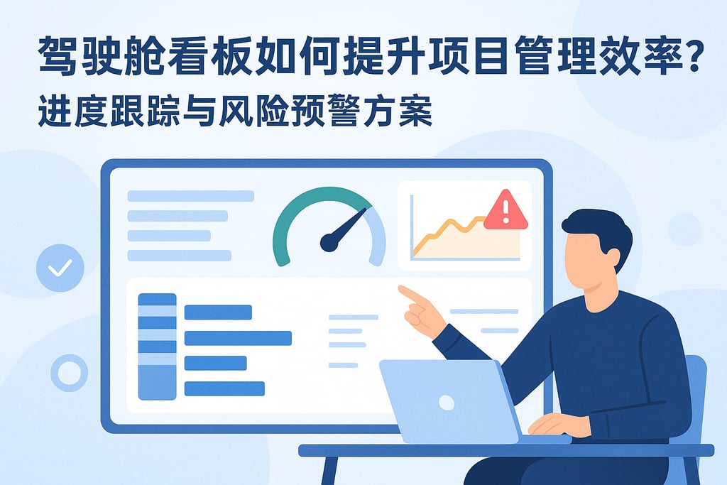驾驶舱看板如何提升项目管理效率？进度跟踪与风险预警方案