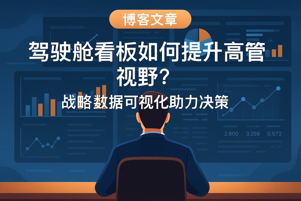 驾驶舱看板如何提升高管视野？战略数据可视化助力决策