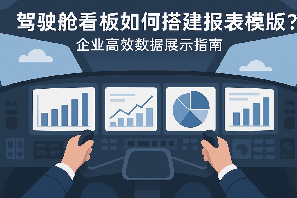 驾驶舱看板如何搭建报表模板？企业高效数据展示指南
