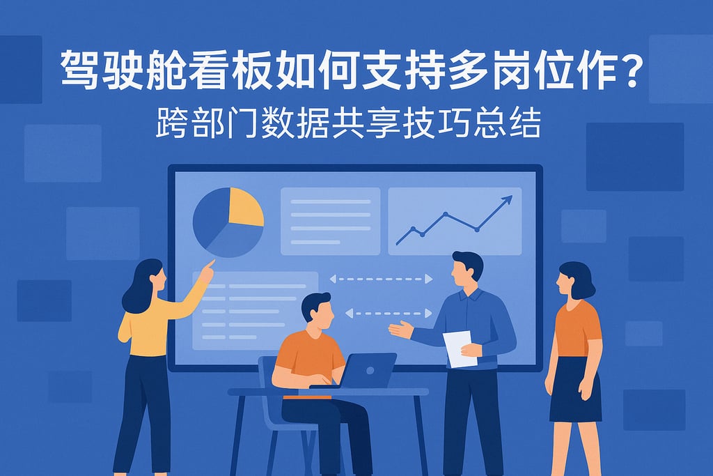 驾驶舱看板如何支持多岗位协作？跨部门数据共享技巧总结