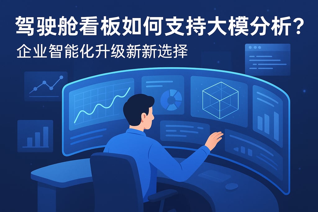驾驶舱看板如何支持大模型分析？企业智能化升级新选择