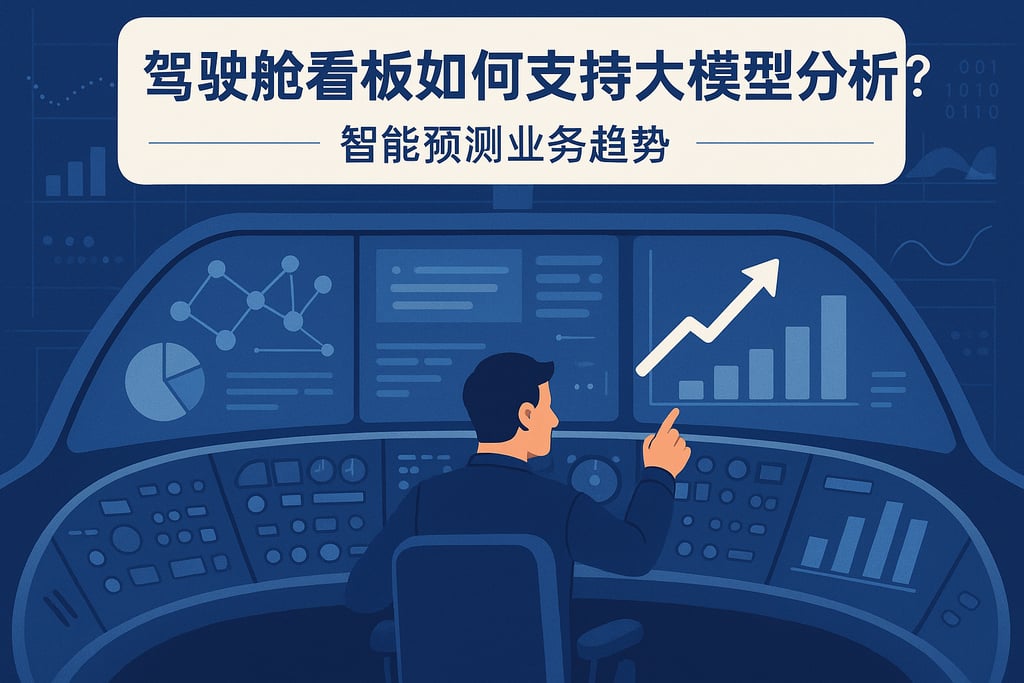 驾驶舱看板如何支持大模型分析？智能预测业务趋势