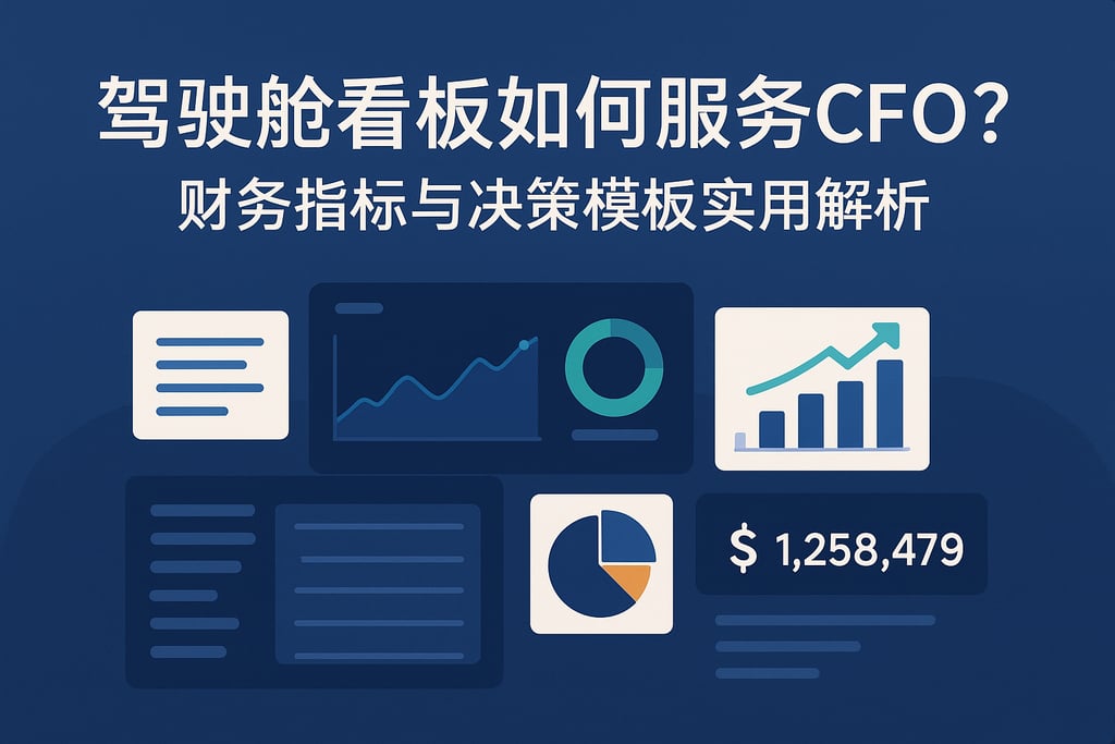 驾驶舱看板如何服务CFO？财务指标与决策模板实用解析