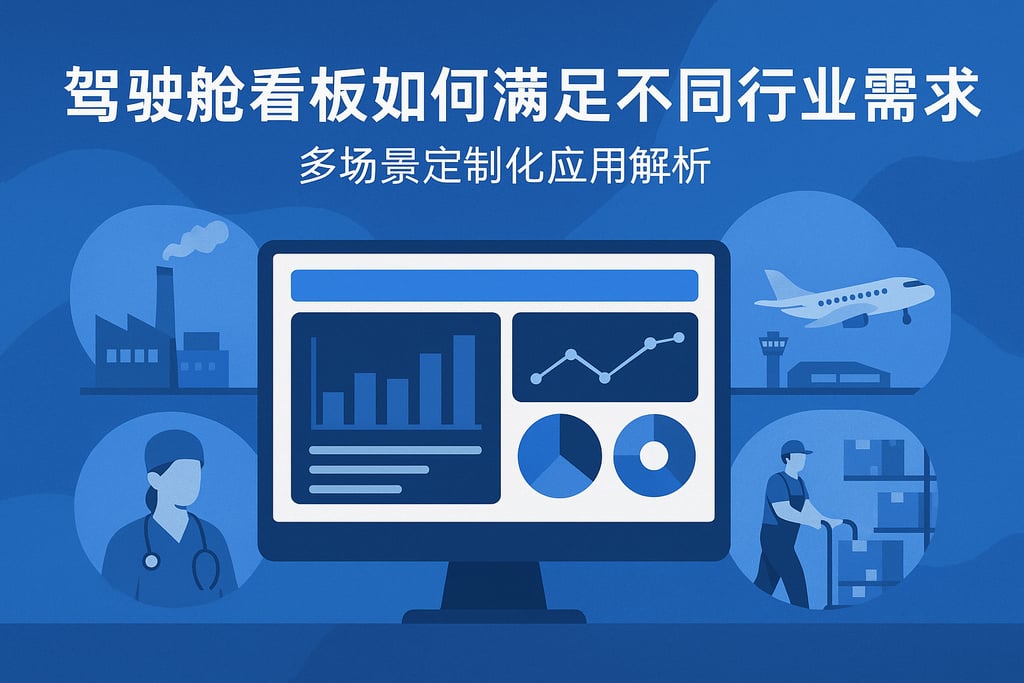 驾驶舱看板如何满足不同行业需求？多场景定制化应用解析