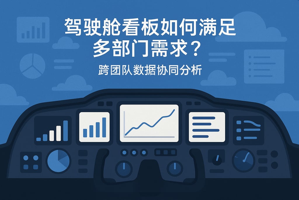 驾驶舱看板如何满足多部门需求？跨团队数据协同分析