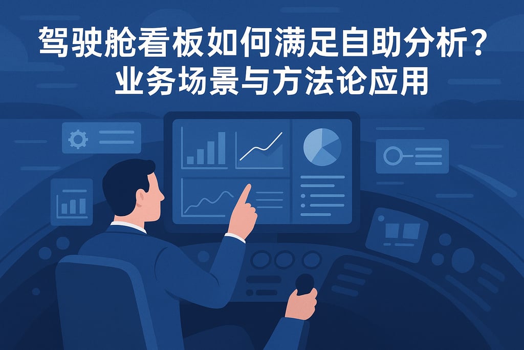 驾驶舱看板如何满足自助分析？业务场景与方法论应用