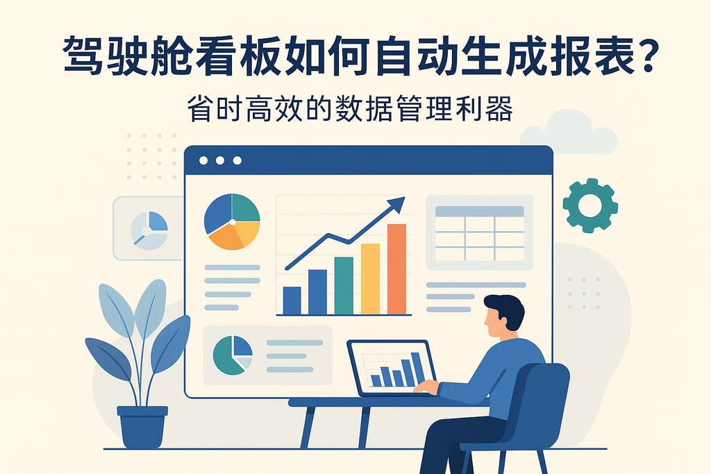 驾驶舱看板如何自动生成报表？省时高效的数据管理利器