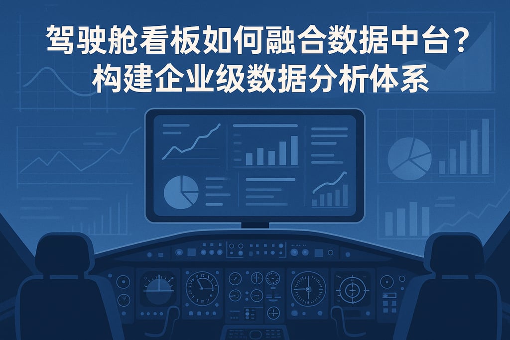 驾驶舱看板如何融合数据中台？构建企业级数据分析体系