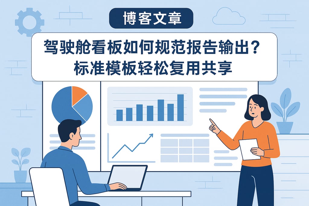 驾驶舱看板如何规范报告输出？标准模板轻松复用共享