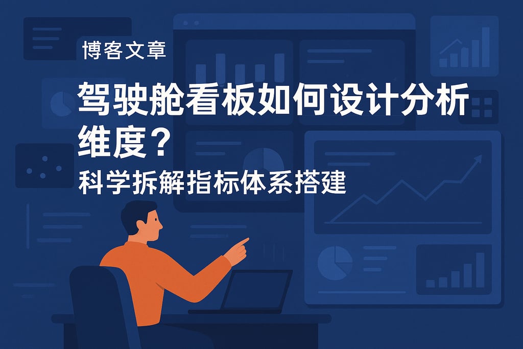 驾驶舱看板如何设计分析维度？科学拆解指标体系搭建