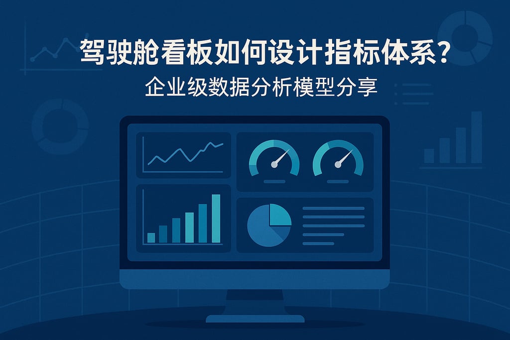 驾驶舱看板如何设计指标体系？企业级数据分析模型分享