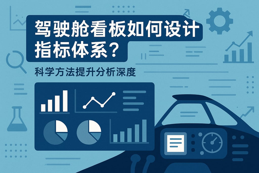 驾驶舱看板如何设计指标体系？科学方法提升分析深度