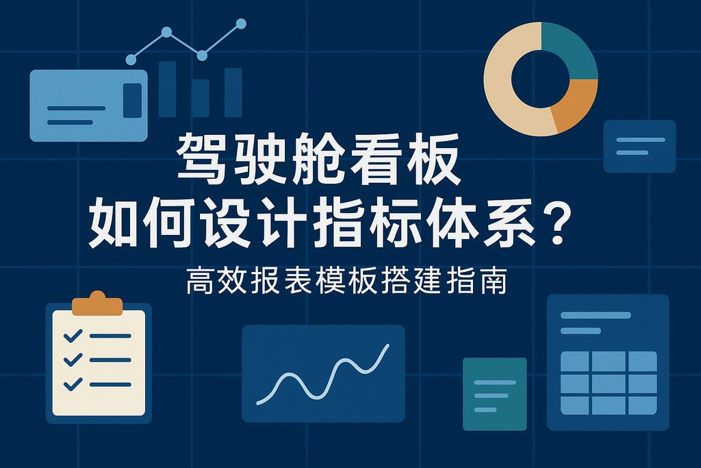 驾驶舱看板如何设计指标体系？高效报表模板搭建指南